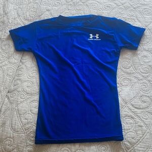 UNDER ARMOUR Women's Small Blue Short Sleeve